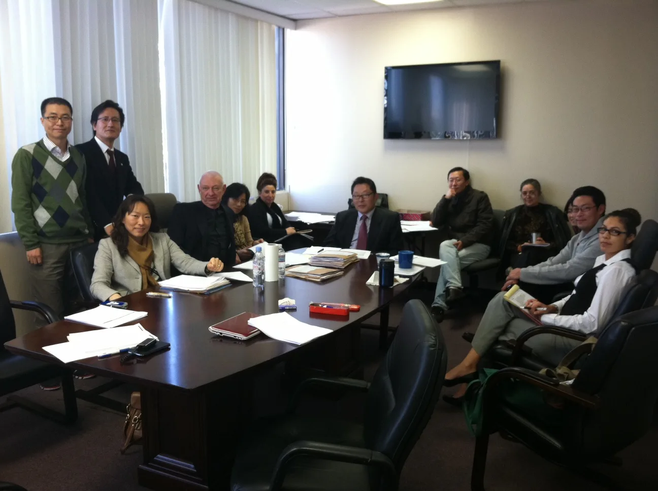 A meeting in January 2013.