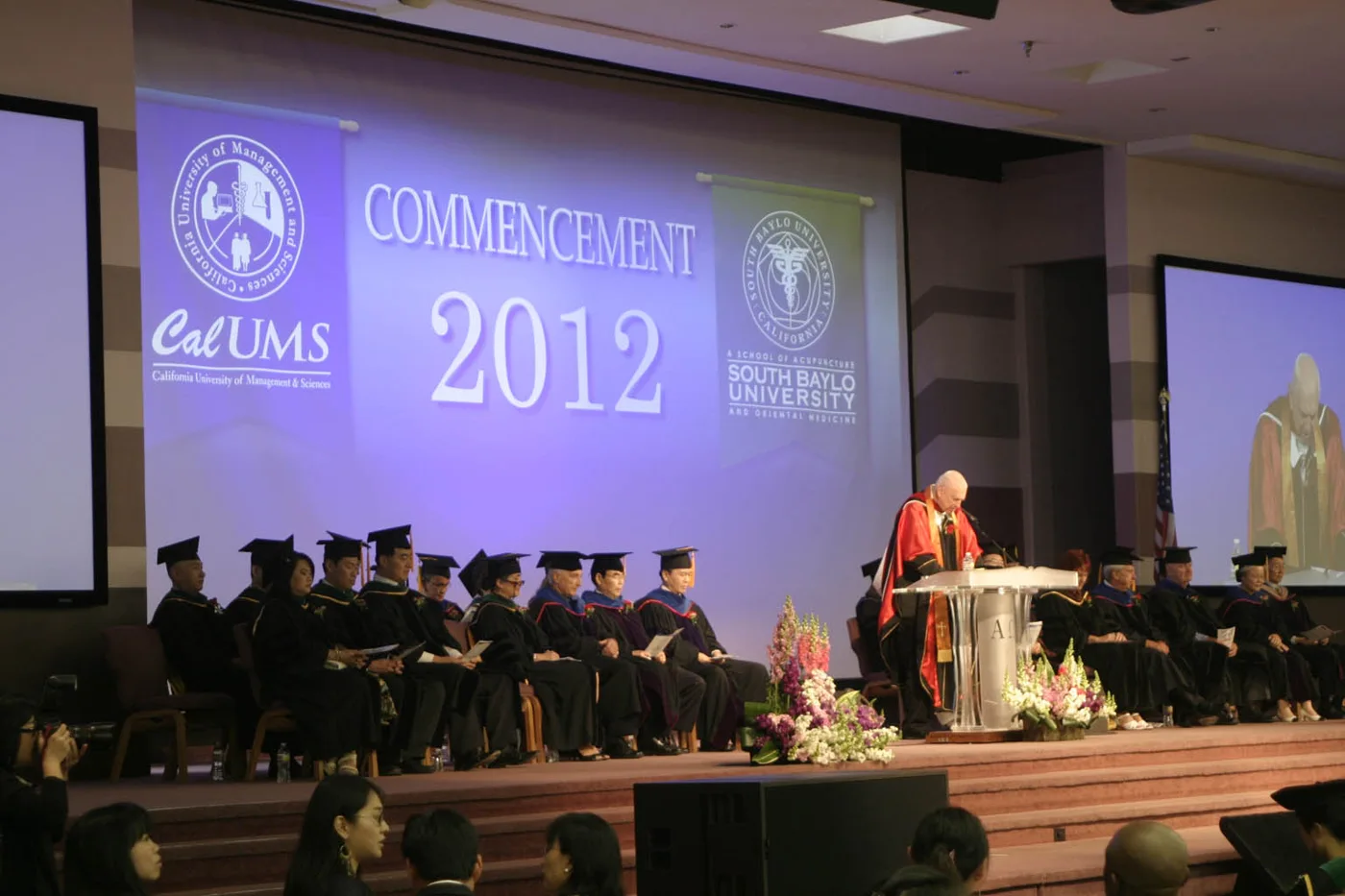 Graduates at a ceremony, 2012.