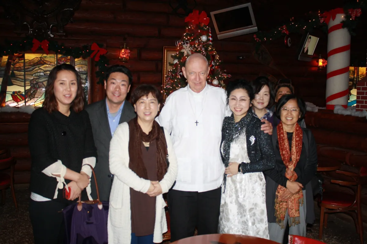 Christmas gathering at SBU, 2012.