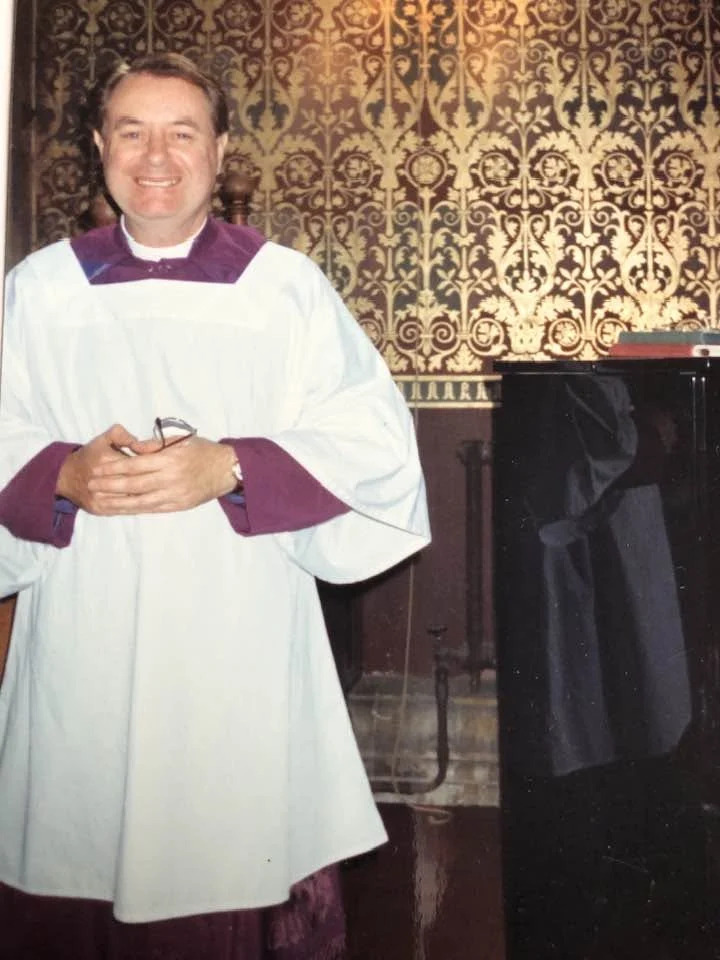 The Most Reverend Richard Palmer as a master of ceremonies. Date unknown.