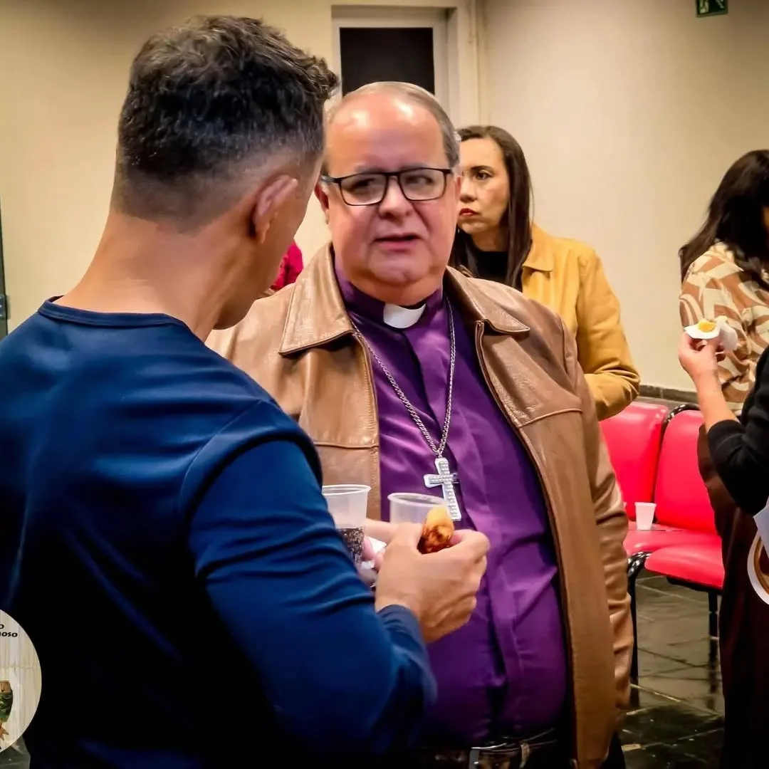 Archbishop Ricardo Lorite de Lima in conversation. Date unknown.