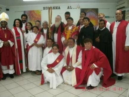 Clergy at the Bolivia synod, 2012.