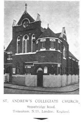 St Andrew’s Collegiate Church, Tottenham. Date unknown.