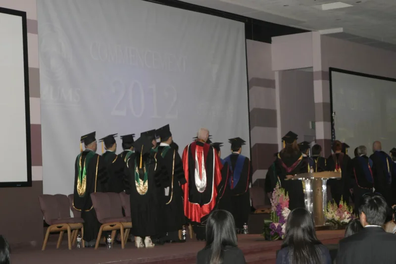 The academic procession at SBU, 2012.
