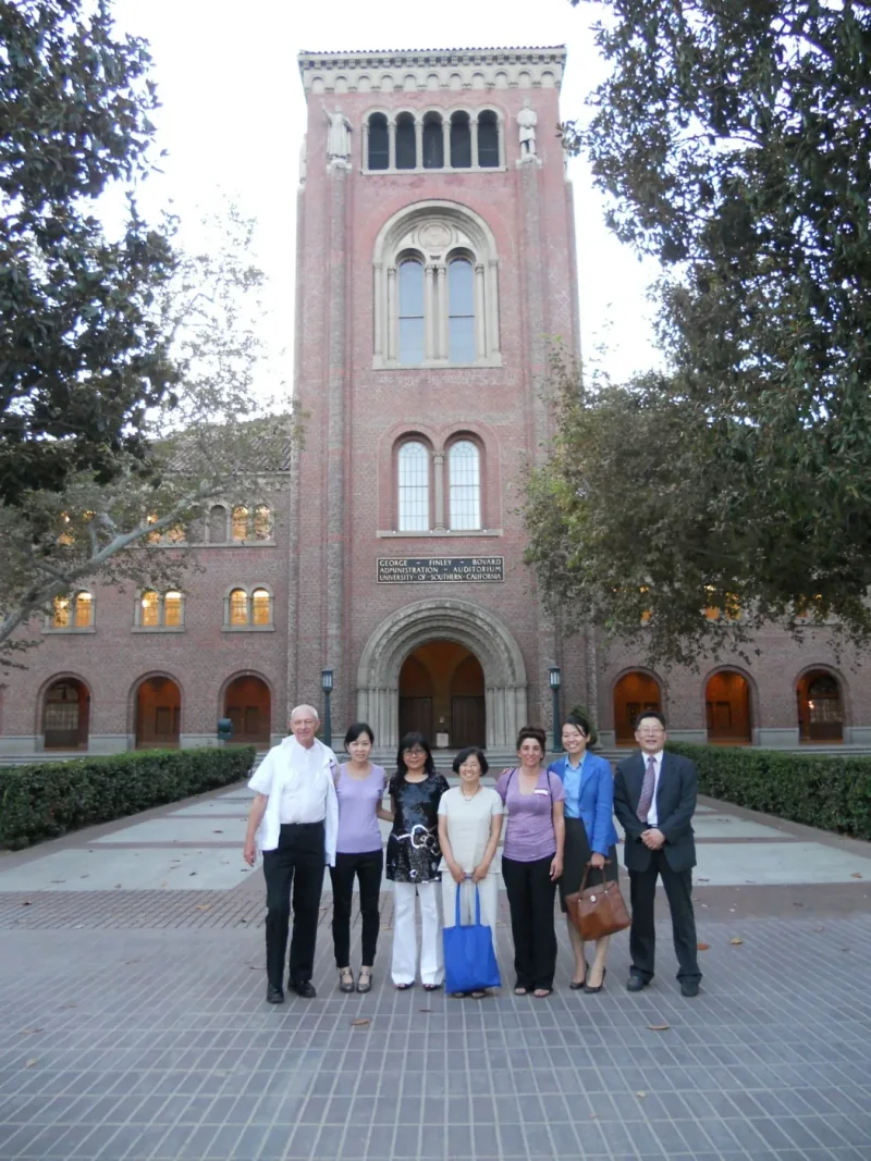 A group visiting USC, 2012.