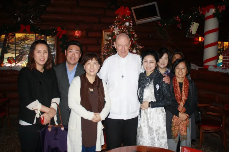 Christmas gathering at SBU, 2012.