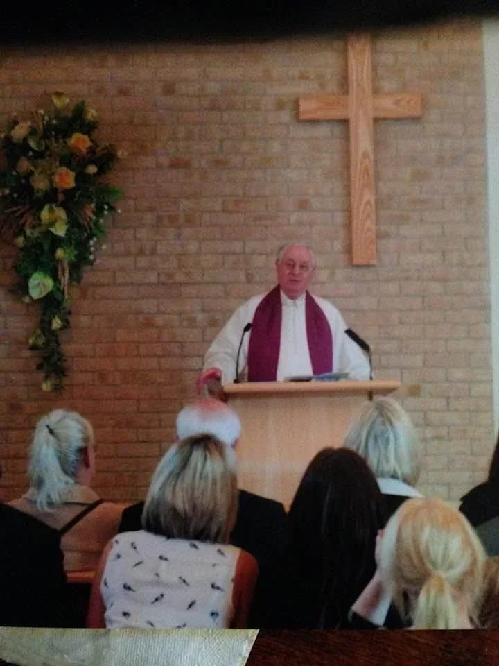 The Most Reverend Richard Palmer preaching. Date unknown.