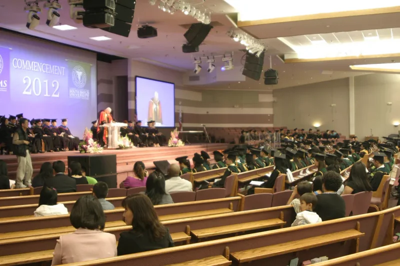 The congregation at the SBU graduation, 2012.