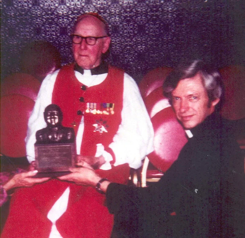 The Most Reverend Edwin Duane Follick and the Most Reverend Charles Dennis Boltwood. Date unknown.
